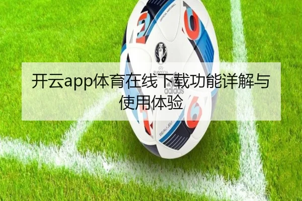 开云app体育在线下载功能详解与使用体验